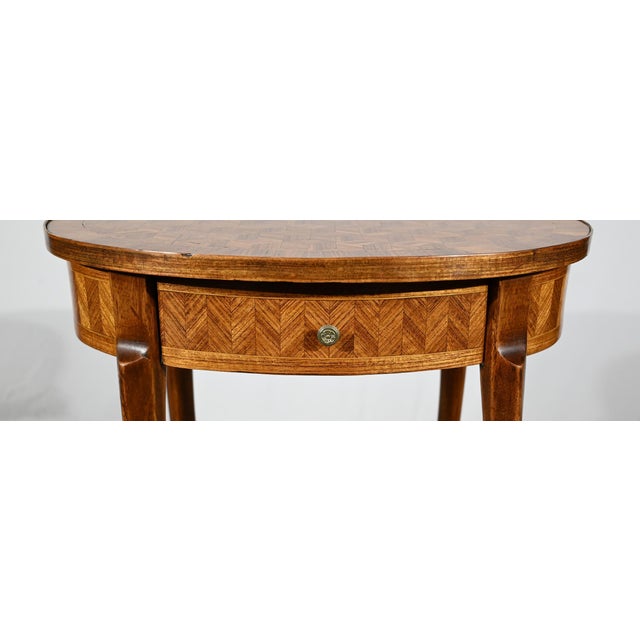 Wood Small Marquetry Living Room Table, 1920s For Sale - Image 7 of 18