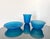 Vintage Italian Blue Vases from VeArt, 1970s, Set of 3, in Very Good conditions. Designed 1970 to 1979 This piece has an...