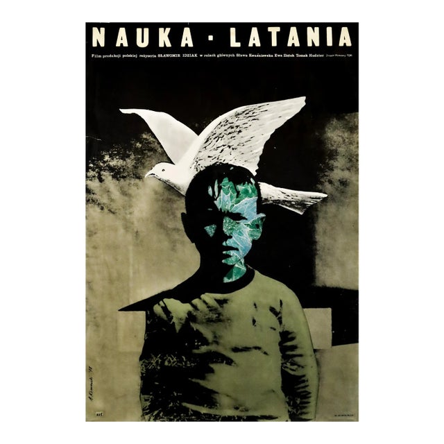 1978 Polish Film Poster, Nauka-Latania (Polish Film) - Klimowski For Sale