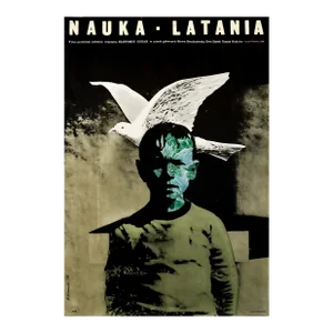 1978 Polish Film Poster, Nauka-Latania (Polish Film) - Klimowski