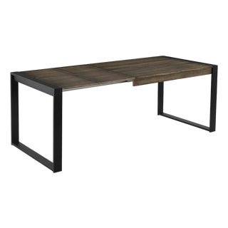 New Extendable Dinning Table for Indoor and Outdoor with Wood Top For Sale