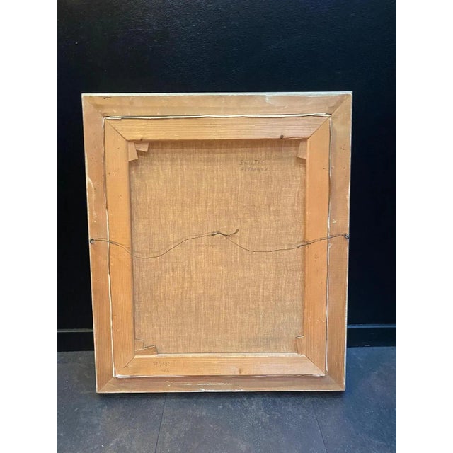 Modern A. Zosso, Swiss Mountains, Oil on Canvas, 1951 For Sale - Image 3 of 8