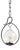 Vintage Pendant Light in Glass and Ion, 1890s For Sale