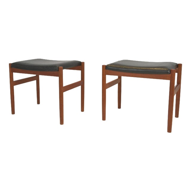 Ottoman in Teak by Hugo Frandsen for Spøttrup Stolefabrik, 1960s For Sale