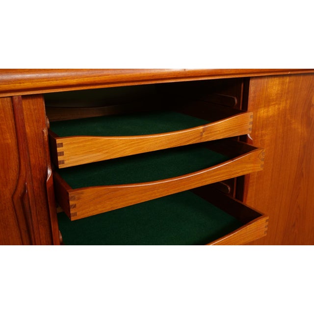 Vintage Danish Teak Highboard by Axel Christensen for Aco Mobler For Sale - Image 12 of 17