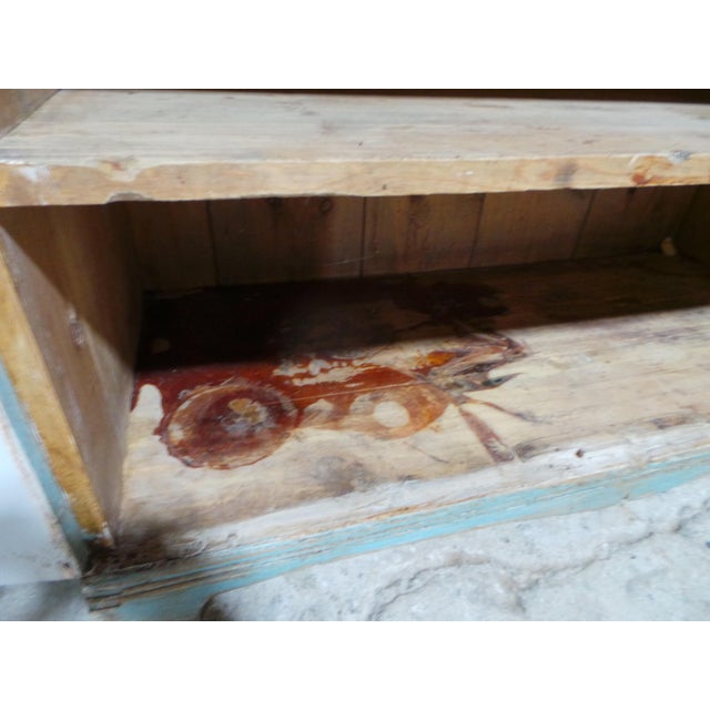 Blue Swedish Gustavian 100% Original Painted Sideboard For Sale - Image 8 of 11