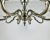Vintage Bronze Chandelier on the chain. For 8 light bulbs. Belgium, circa 1970s. The chandelier is completely made of...
