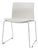Mid-Century Modern White Chair with Metal Frame and Plastic Seat, Belgium, 2000s For Sale