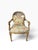 Vintage Italian Neoclassical Giltwood Bird Arm Chair With Botanical Floral Upholstery For Sale - Image 9 of 14