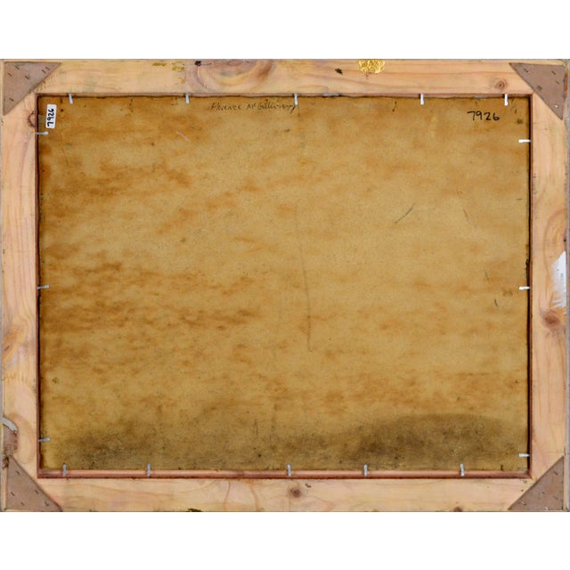 Orange Farmhouse in Autumn, Early 20th Century Landscape by Florence Helena McGillivray For Sale - Image 8 of 8