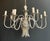 Metal 1940s Maison Charles Neoclassical Silver Metal Chandelier For Sale - Image 7 of 12
