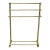 Late 20th Century Hollywood Regency Style Solid Brass Freestanding Towel Stand Triple Tiered Bars For Sale