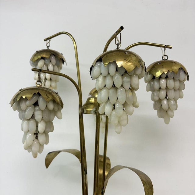 Dimensions: 116cm Height , 60 cm Width, 60cm Depth. Condition: Good brass has some patina. Up to 250V (Europe/UK...