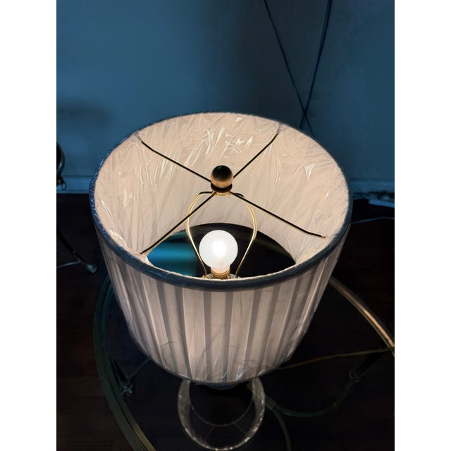 Chinese Late 20th Century Blue & White Ceramic Ginger Jar Table Lamp For Sale - Image 3 of 4