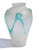 Archimede Seguso Archimede Seguso Style Scavo Corroso Art Glass Vase Frosted & Aqua Murano Glass For Sale - Image 4 of 16