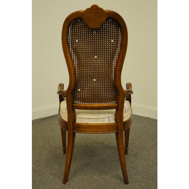 Drexel Heritage Italian Provincial Cane Back Dining Arm Chair Chairish