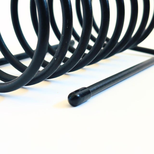 Metal Black Metal Coil Letter Holder For Sale - Image 7 of 9