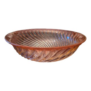 Vintage Pre Mid Century Modern Baccarat Style Center Bowl For Sale