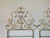 Pair of 1960s gilded wrought iron headboards