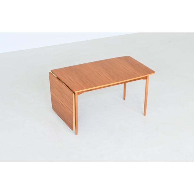 Drop-Leaf Dining Table in Beach and Teak by Hans J. Wegner, Denmark, 1950s For Sale - Image 11 of 18