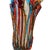 Transparent Large Murano Polychrome Glass Vase Attributed to Barovier E Toso. Italy, 1960's. For Sale - Image 8 of 8
