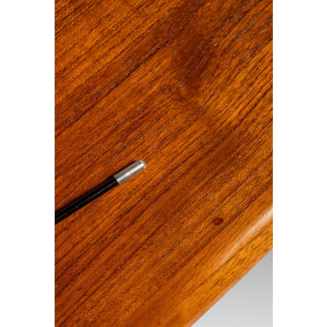 Elegant Mid-Century Danish Modern Cabinet / Sideboard / Credenza in Teak & Brass by D-Scan, C. 1980's For Sale - Image 18 of 18