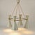 Large Hourglass Chandelier with Grey Metal Diabolo Shades on Brass Frame, 1950s For Sale - Image 12 of 18