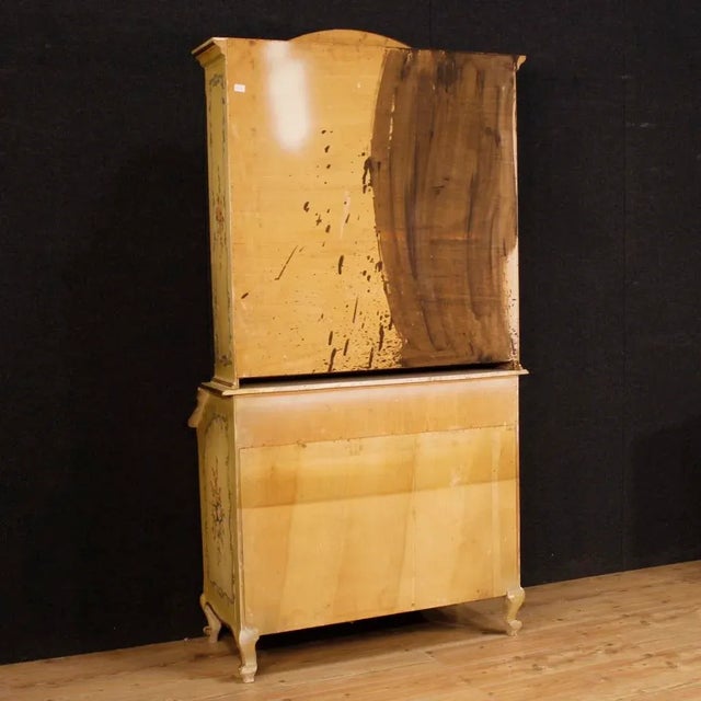 Venetian Lacquered, Painted and Gilded Trumeau, 1960s For Sale - Image 12 of 13