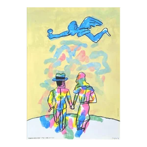 1994 Antonio Segui Angels Screen Print Poster