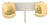 This fashionable pair of earrings are by Mayor's Jewelers, crafted from 18k yellow gold with a high polished finish...