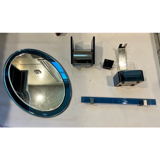 Italy Mirror and Bathroom From the 1980s in the Manner of Fontana Arte For Sale - Image 14 of 15