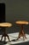 1960s Scandinavian Oak Pedestal Side Tables with Curved Legs, 1960s, Set of 2 For Sale - Image 5 of 17