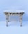 A relatively small oval Italian marble cocktail table, in the Neoclassical design style, circa mid-20th century, Italy....