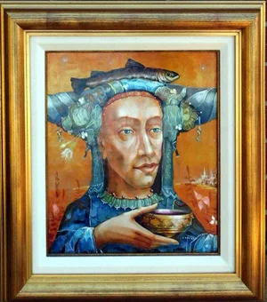 Nick Japaridze #Nj04121002a Original Oil on Canvas With Custom Frame