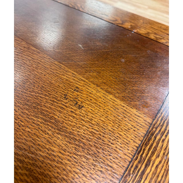 Antique Wood Barley Twist Expandable Refectory Table For Sale - Image 11 of 13