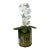 Savage London Painted Tole Canister + Faux Orchid Arrangement, 19th-Century For Sale