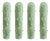 Hammered Green Graniglia Murano Glass Wall Sconces by Simoeng, Set of 4 For Sale