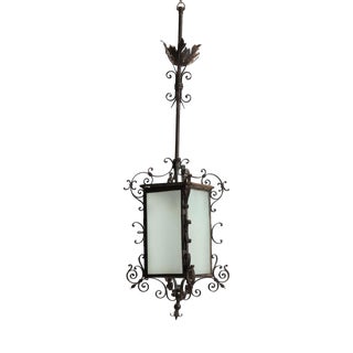 Wrought Iron Lantern, Early 19th Century For Sale