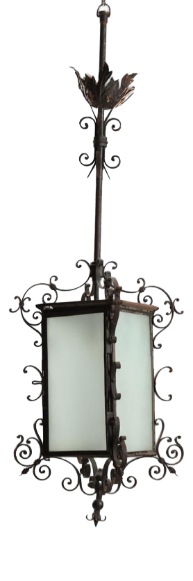 Wrought Iron Lantern, Early 19th Century