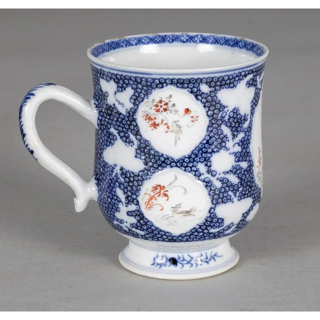 Ceramic Antique Chinese Export Famille Rose Mug For Sale - Image 7 of 10