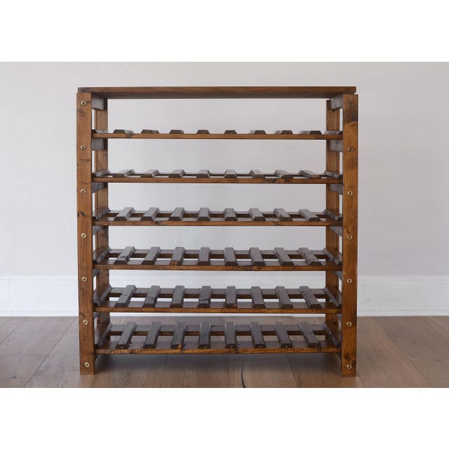 American Antique Style 54-Bottle Wine Rack For Sale - Image 3 of 17
