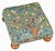 English 00 Woodpecker Tapestry Footstool With Bun Feet For Sale - Image 3 of 3