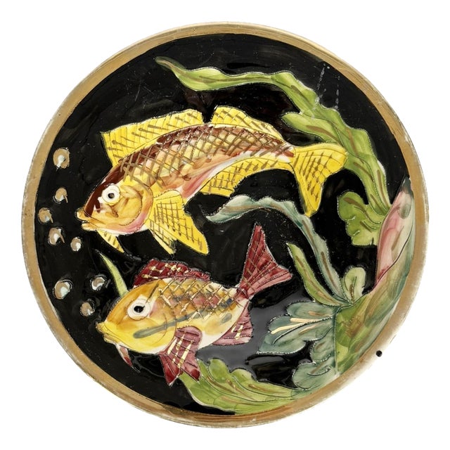 Ceramic Vide-Poche with Fish Motif, France, 1960s For Sale