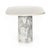 2020s Four Hands Oranda Dining Table - Polished White Marble w/ Sealant For Sale - Image 5 of 11