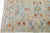 2010s Contemporary Sultanabad Light Blue Handmade Floral Motif Wool Rug For Sale - Image 4 of 9