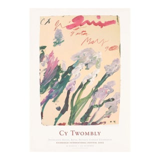 Cy Twombly Poster Nicola's Iris Gaeta Inverleith House (1990), 2002 For Sale