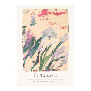 Cy Twombly Poster Nicola's Iris Gaeta Inverleith House (1990), 2002