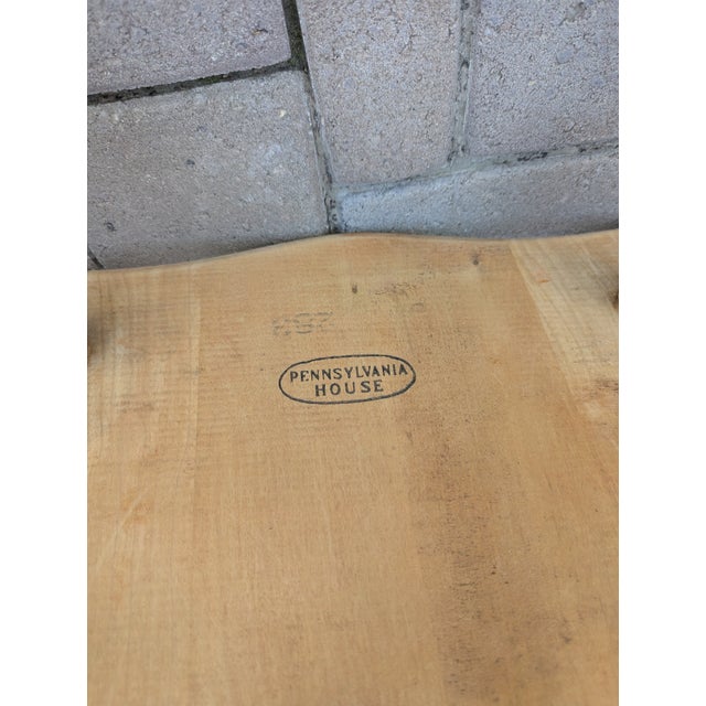 Unfinished Pennsylvania House Table & 6 Chairs 1970s For Sale - Image 9 of 12