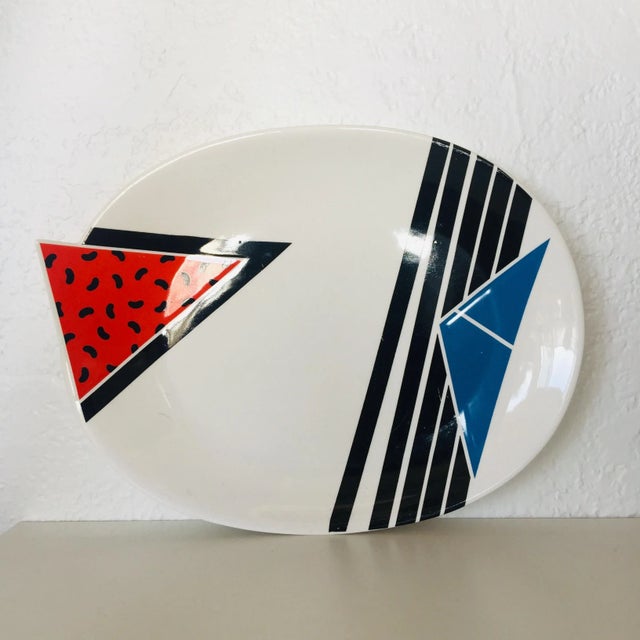 1980s 1980s Memphis Style Kato Kogei Ceramic Platter For Sale - Image 5 of 5