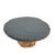 Stone Late 20th Century Soapstone Cake Dessert Plate With Natural Wood Base For Sale - Image 7 of 11